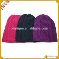 Winter colorful choice childred fur pom knitting hat