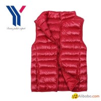 Lightweight Red Women Down Vest