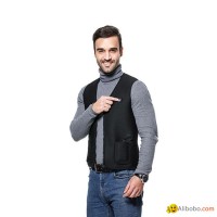 Polyester Electric Battery Powered Warm Vest Windproof Sleeveless Heated Vest