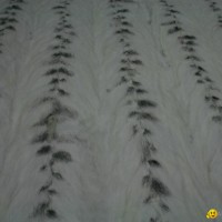 MINK BLACK CROSS FUR PLATES(behind paw)