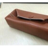 leather glass case