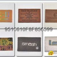 Cartoon pu leather logo custom-made jeans sign garment leather