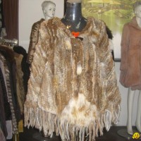 Lady's Rabbbit Knitting Cape (B-001-1)