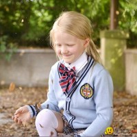100% cotton cardigan children school uniforms wholesale