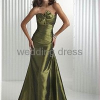 Light satin material, special desigh bust evening gown