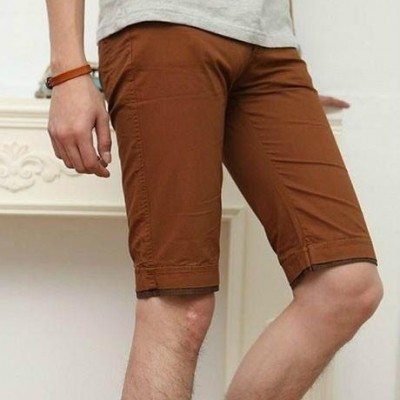 Wholesale Fashion Essential Knee Length Brown Shorts for Manpicture1