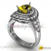 Jewelry fashion gold or silver ring mold and model