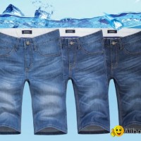 2015 new fashion men seven five minutes of jeans pants summer style casual