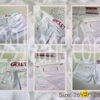Trendy White Denim Shorts