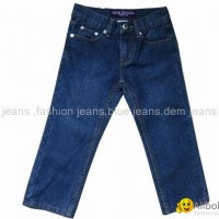 2012 SUMMER Fashion kid's jeans at differece washing colors