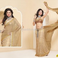 Matwali - Light Cream Color Designer Saree