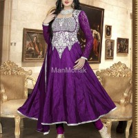Matwali - Purple Color Semi-stitched Salwar Kameez