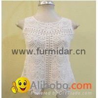 Furmidar factory lady women tops upper blouser lace chiffon embroidery wholesale
