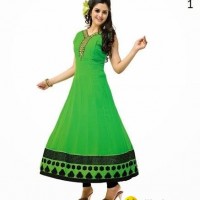 Fancy Designer Green Long Kurti