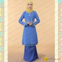 MF20030 beaded lace design high quality baju kurung