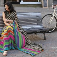 New Multi Colour Printed Sarees