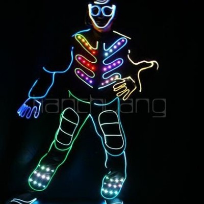Halloween Party Led Robot Dance Costumepicture1