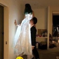 Customized the optic fiber luminous dancing costumes/dress