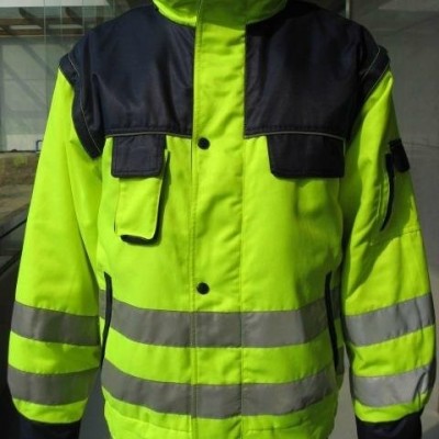 HIVIS T/C jacket with detachable sleevespicture1