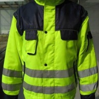 HIVIS T/C jacket with detachable sleeves