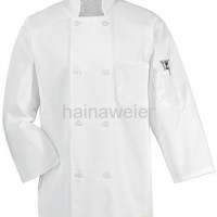 Hot-sale White long sleeve chef coat/chefs jacket/chefs wear/chefs uniform