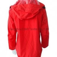 Fine Nylon Red Rain Coat Jacket Work Cloth labour suit Apparel