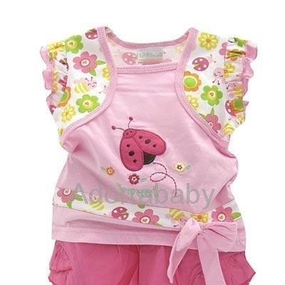 baby clothing 2 piece set blouse and shortspicture1