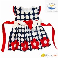 2014 new arrive girl summer beautiful polka dots dress