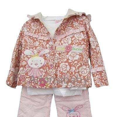 New baby girl clothing set 3 pieces baby clothespicture1