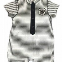 Eliane et Lena Black Striped Romper