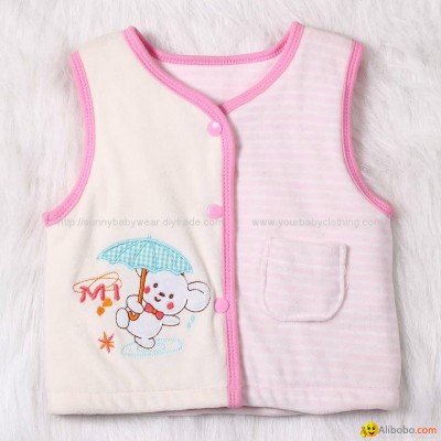 Baby Girl clothes Winter Padded Silk Cotton Vestpicture1