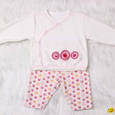 Velvet Material Long sleeve baby girl clothing setpicture1