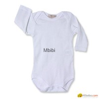 Mbibi Organic Cotton Long Sleeve Baby bodysuits