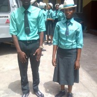 School cap gown uniform