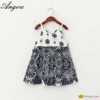 Wholesale Baby Girls Dress slip floral pattern dress children customizable cloth