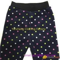 OEM patterns fleece fur lining leggings for kids more than 100 design thick chi