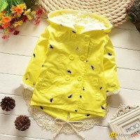 2015 Korean kids girl trench coat for children wholesale baby girls fashion