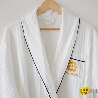 Professional High Quality White Waffle Bathrobe for Hotel