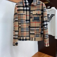 check pockets Wool zipped coat men cheap business dress coats