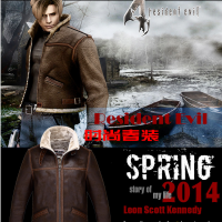 Resident Evil 4 Lyon's same jacket cos leather jacket game surrounding autumn an