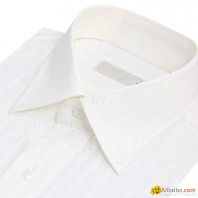 MEN'S long sleeve white dress shirtpicture1