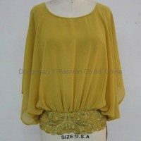 Ladies new design fashion  baggy blouse