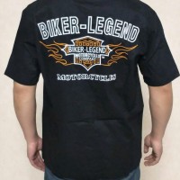harley biker legend flame shiled short sleeve man shirts 20FM-98686