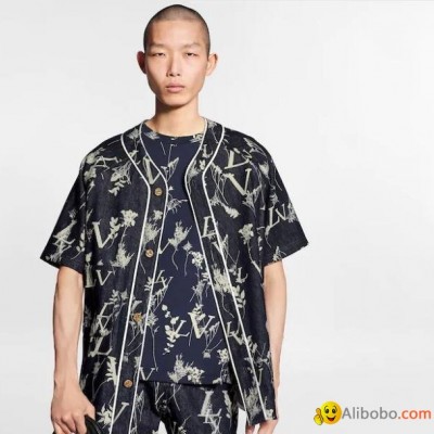 Hotsale     eaf denim baseball shirt     hirt 1A7XFP     en shirtpicture1