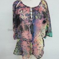 hotselling ladies fashion print tops