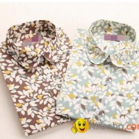 Turn-down Collar Casual Blouse Womens Tops women shirt