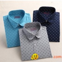 2017 Spring Women Shirts Blouses Long Sleeve Cotton Ladies shirt