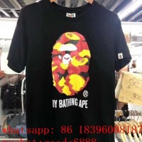 Hot brand BAPE shirt APE  jeacket  Camo Shark full Zip hoodie  fahison t shirts