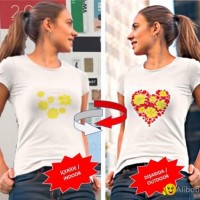 Heart Flower Color changing T-Shirt