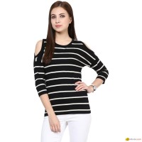 Ladies T-Shirt Stripe Design